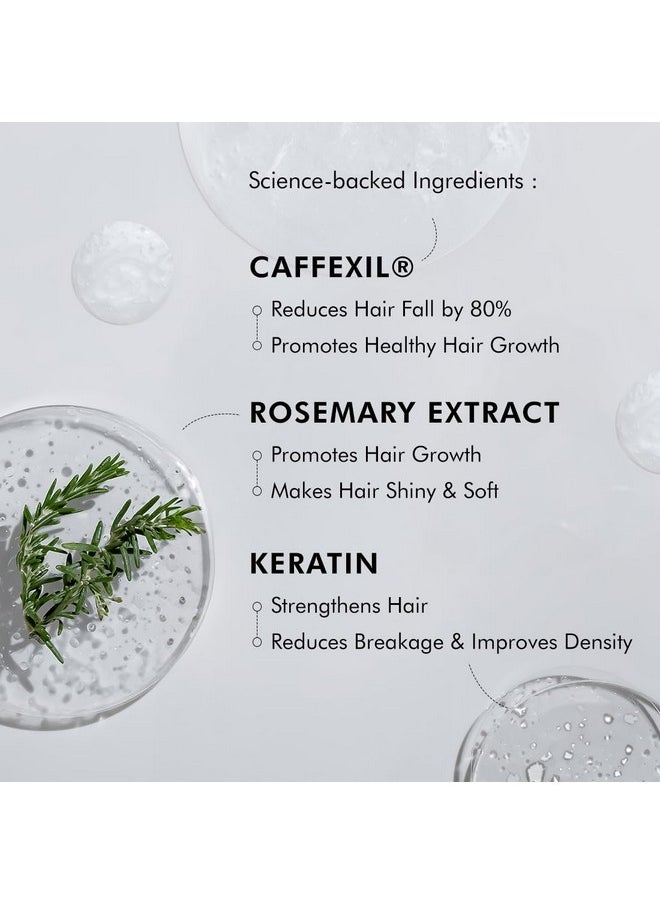 MCaffeine - mCaffeine Caffexil Shampoo with Keratin, Biotin & Rosemary | Advanced 80% Hair Fall Control | Reduces Breakage & Thinning | Anti Dandruff Shampoo | Hair Shampoo for Men & Women | Sulphate Free - 250 ML - Image 1