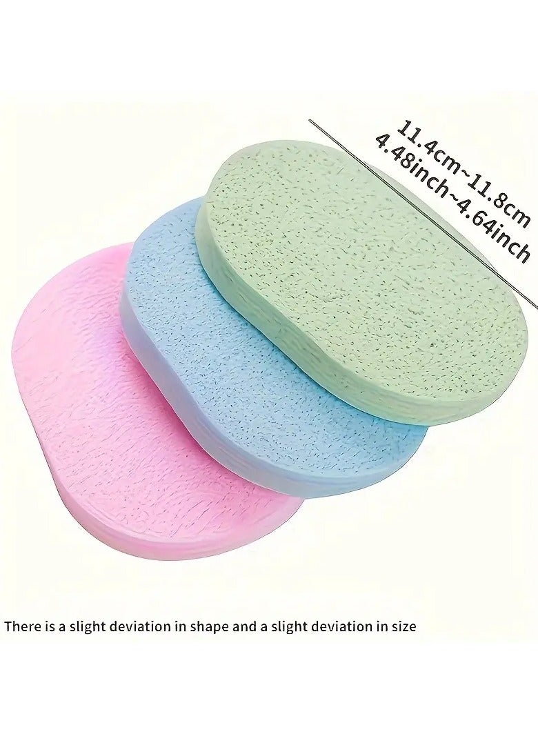 Ucanbe 4pcs Gentle Exfoliating Facial Sponges - Natural Latex, Formaldehyde-Free for Soft & Smooth Skin  - Image 2