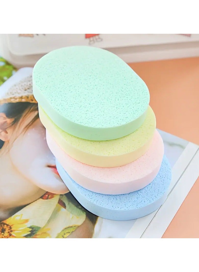 Ucanbe 4pcs Gentle Exfoliating Facial Sponges - Natural Latex, Formaldehyde-Free for Soft & Smooth Skin  - Image 3
