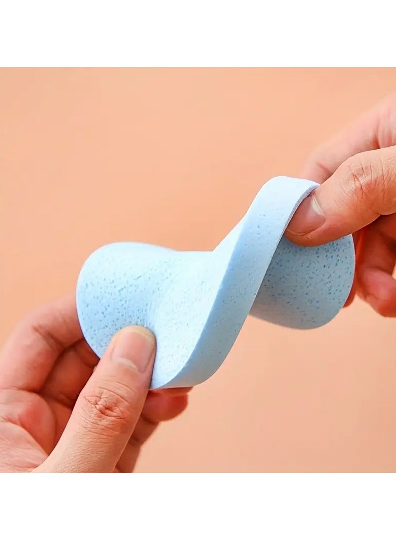 Ucanbe 4pcs Gentle Exfoliating Facial Sponges - Natural Latex, Formaldehyde-Free for Soft & Smooth Skin  - Image 4