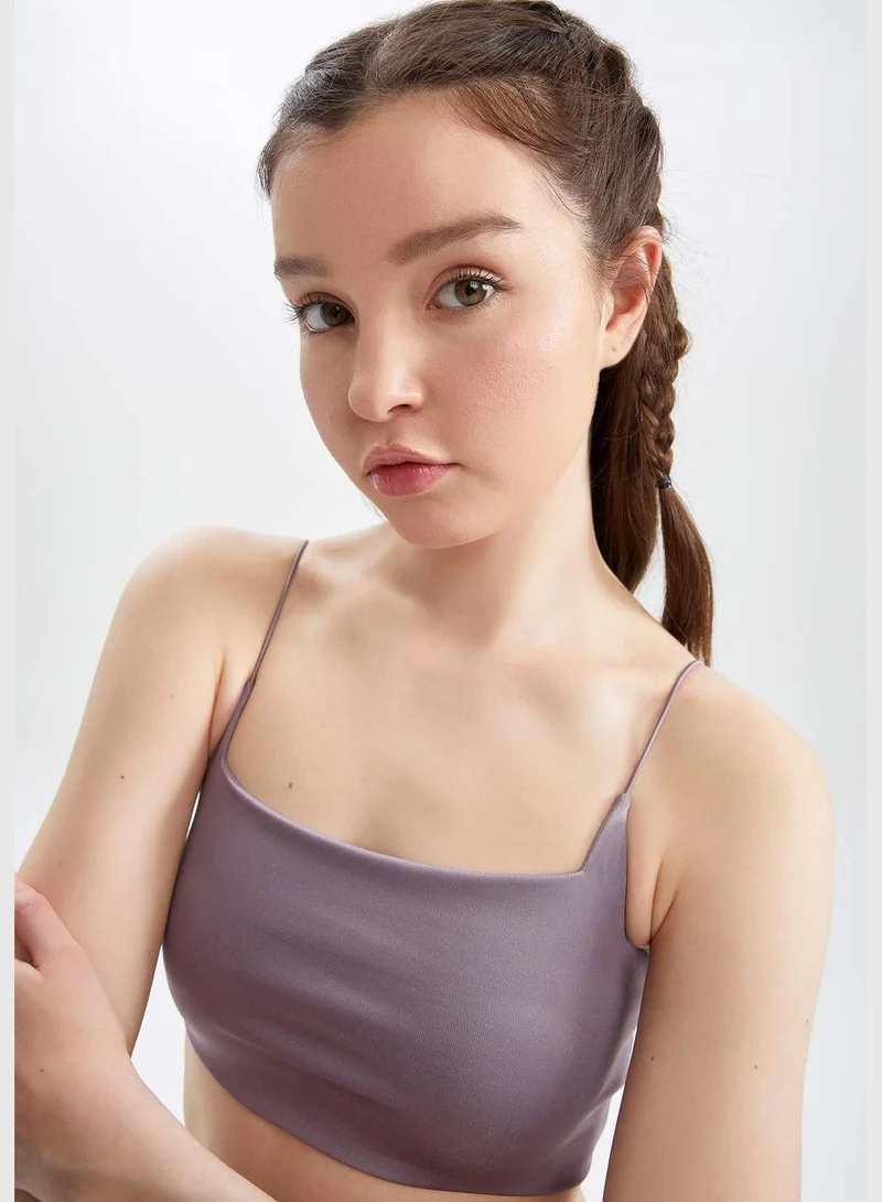 DeFacto Basic Strappy Crop Top