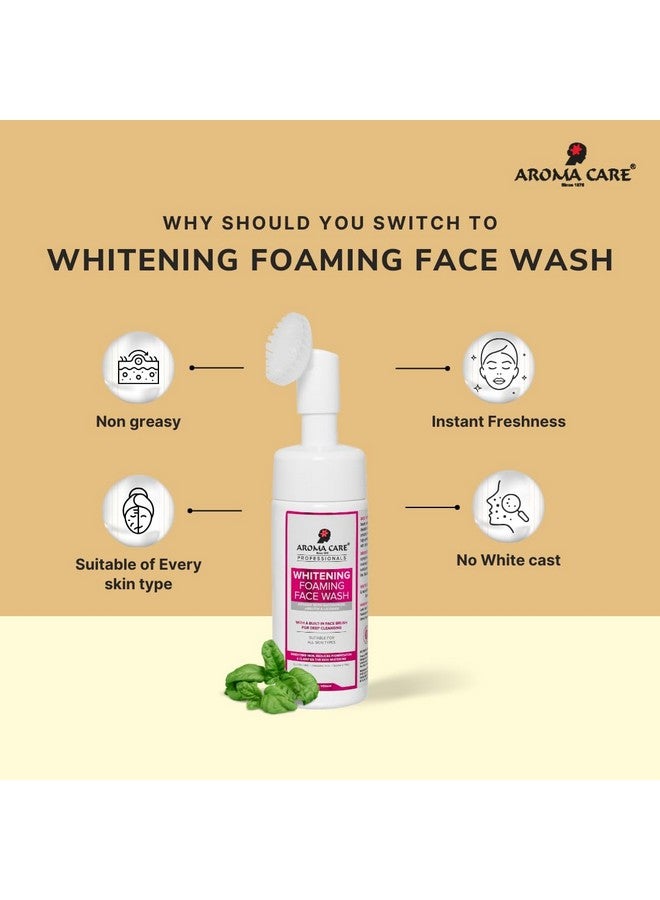 Aromacare غسول وجه رغوي مبيض من أروما كير برو 150 مل - تفتيح، تنظيف عميق وتوحيد لون البشرة لبشرة متألقة ومشرقة. - Image 5