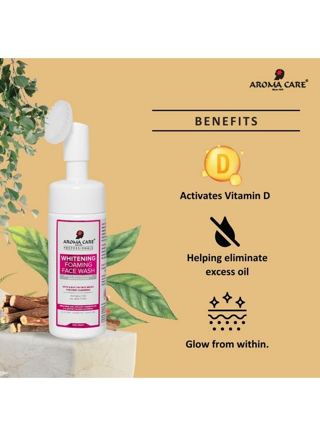 Aromacare غسول وجه رغوي مبيض من أروما كير برو 150 مل - تفتيح، تنظيف عميق وتوحيد لون البشرة لبشرة متألقة ومشرقة. - Image 3