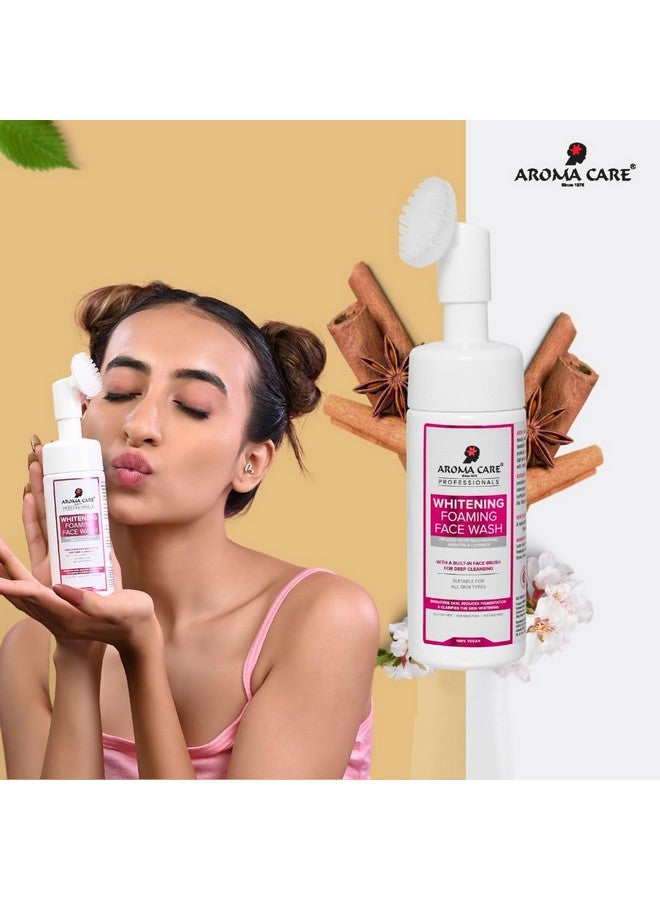 Aromacare غسول وجه رغوي مبيض من أروما كير برو 150 مل - تفتيح، تنظيف عميق وتوحيد لون البشرة لبشرة متألقة ومشرقة. - Image 4