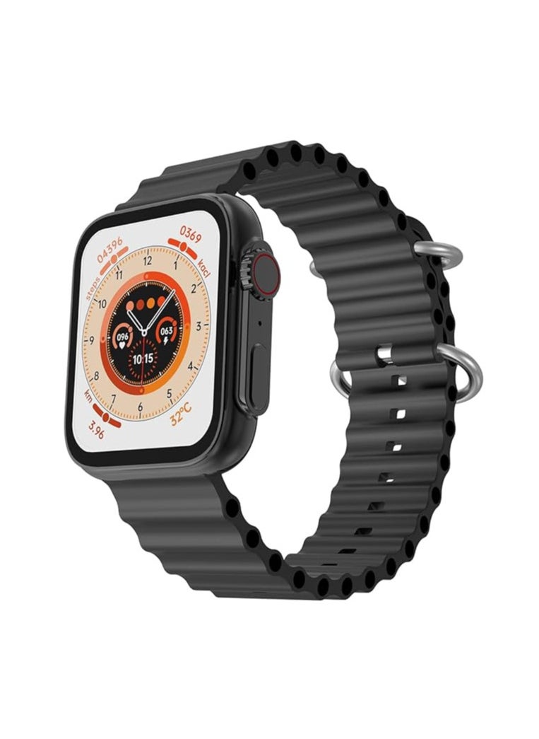 Generic - Fire-Boltt Supernova- 45.2mm AMOLED Display, 500 NITS Brightness, 368 * 448 px Resolution, Bluetooth Calling, 123 Sports Modes, Voice Assistant, Inbuilt Games (Black) - Image 1
