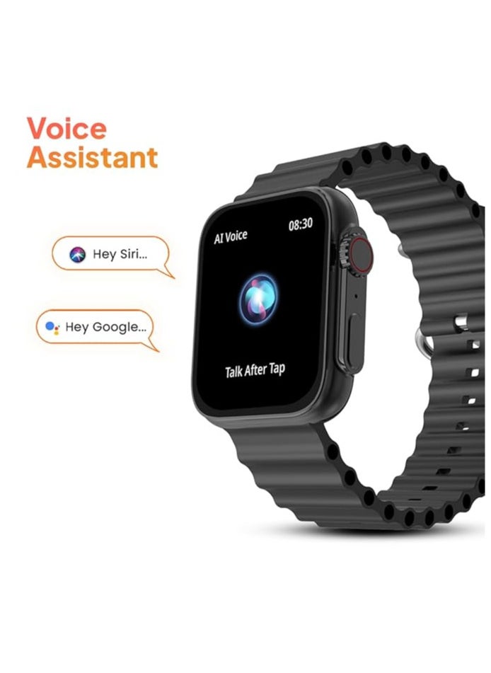 Generic - Fire-Boltt Supernova- 45.2mm AMOLED Display, 500 NITS Brightness, 368 * 448 px Resolution, Bluetooth Calling, 123 Sports Modes, Voice Assistant, Inbuilt Games (Black) - Image 1