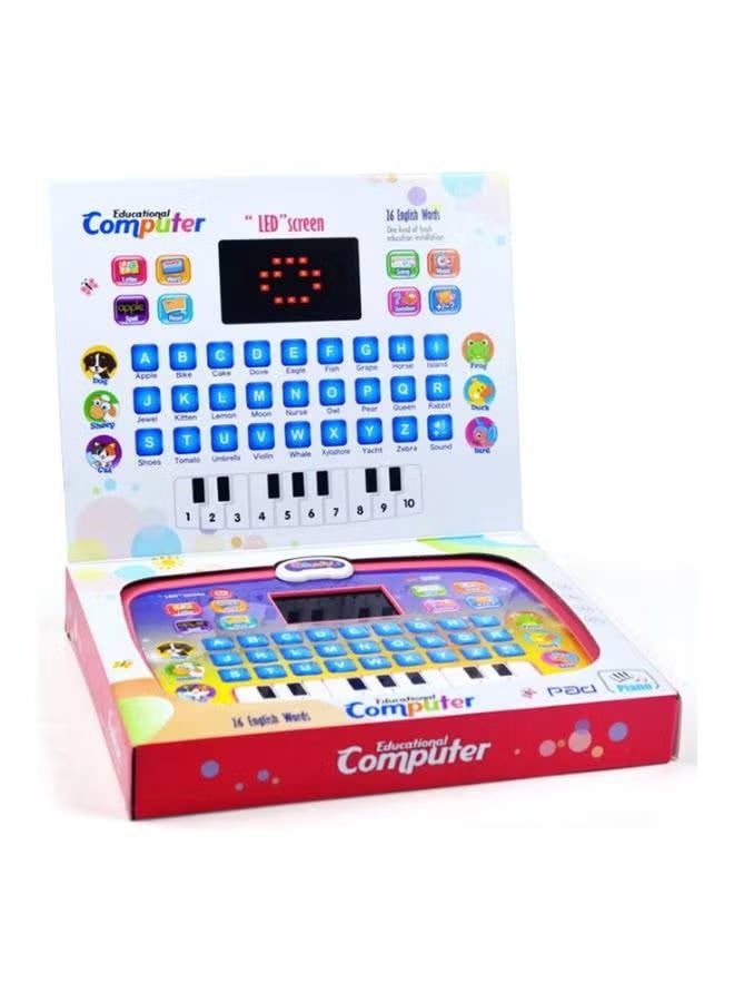 Kids Educational Learning Laptop Toy with LED Screen and Keyboard