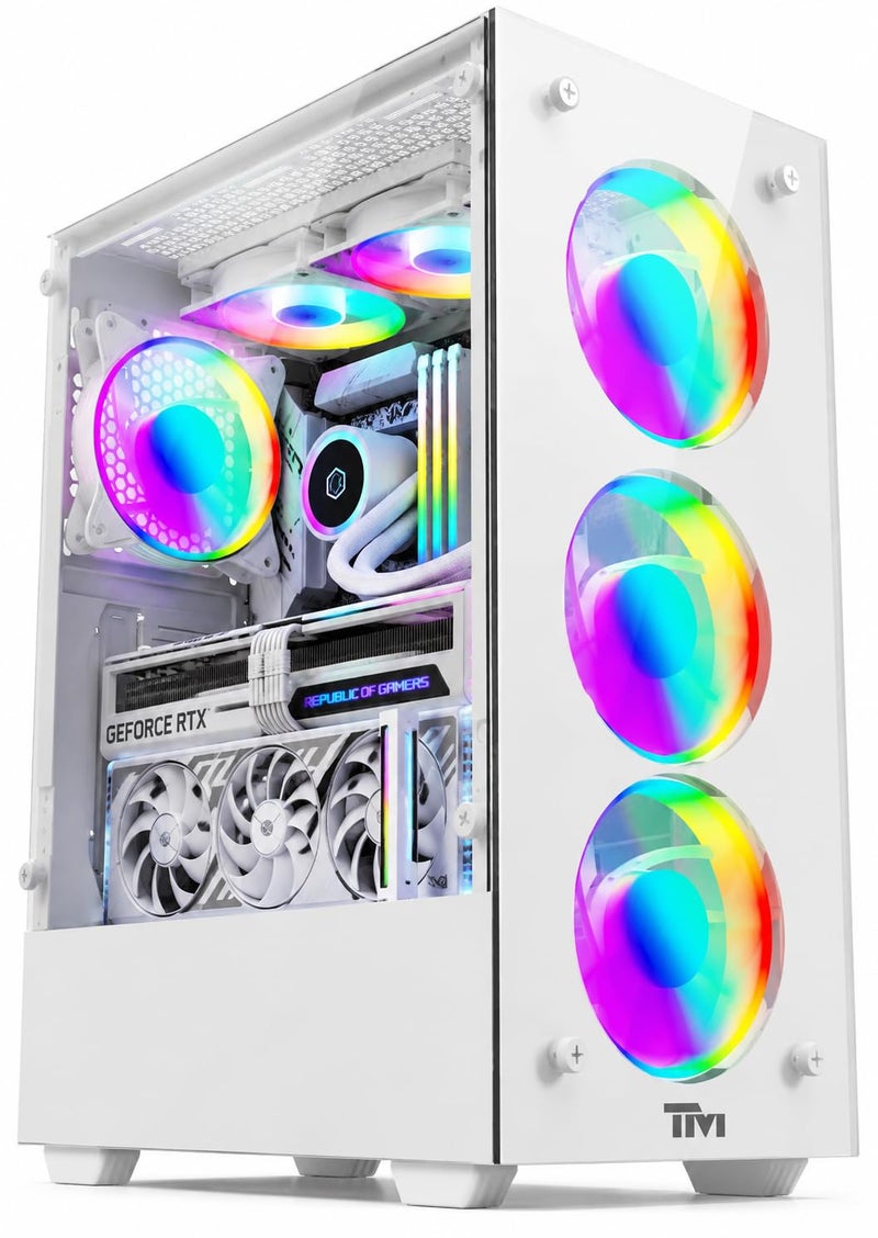 كمبيوتر مكتبي للألعاب VortexForge – Core i5-14400F | بطاقة رسومات RTX 3050 6GB | ذاكرة وصول عشوائي 32 جيجابايت DDR4 | قرص تخزين NVMe SSD بسعة 1 تيرابايت | لوحة أم H610 | تبريد هوائي | مزود طاقة 650 واط | واي فاي وبلوتوث | ويندوز 11 برو