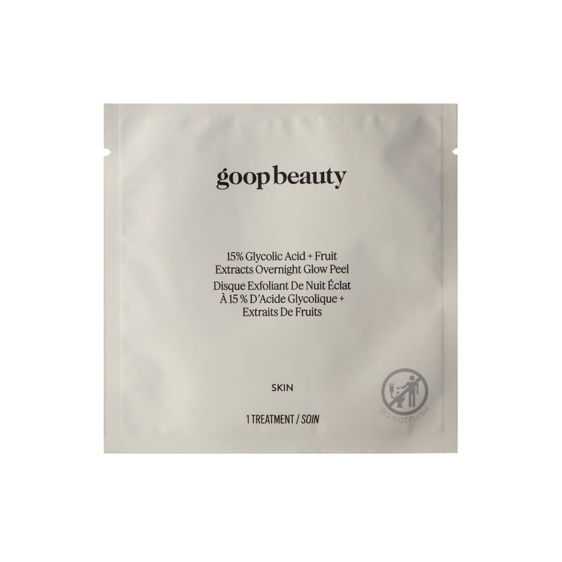 Goop أقراص تقشير حمض الجليكوليك 15% من goop Beauty | مستوحاة من تقشير كيميائي احترافي | تنقيح وإعادة تنسيق للبشرة المتألقة | خالية من البارابين والسيليكون | 12 حزمة - Image 1