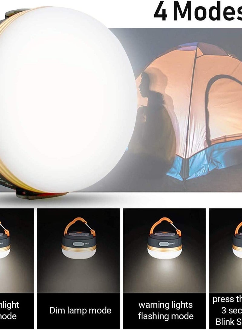 LED Camping Lantern, Rechargeable  Portable Tent Light, 300LM,3 Light Modes,1500mAh Power Bank,with Magnet Base,Electric Lantern Flashlight for Camping/Hiking/Fishing/Hurricane/Emergency - Image 4