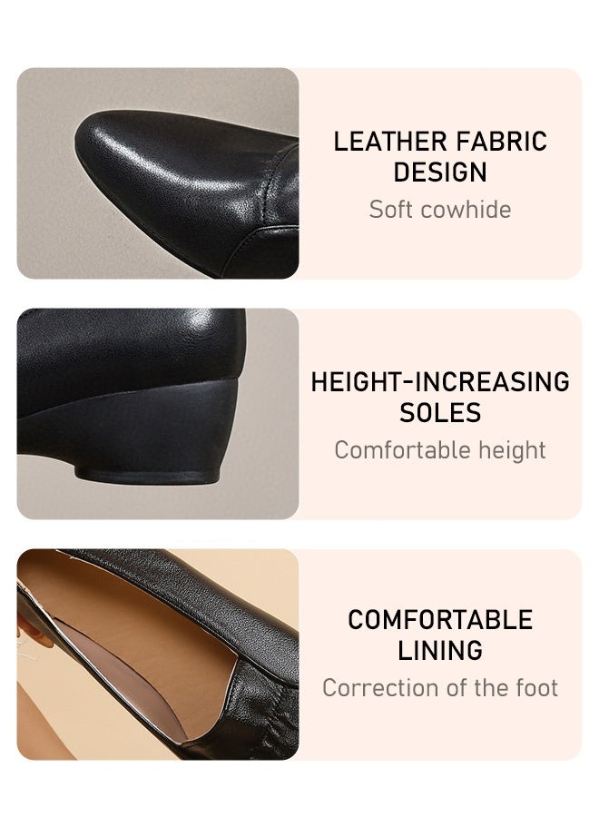 Corrective soft-soled leather women's shoes  - Image 5