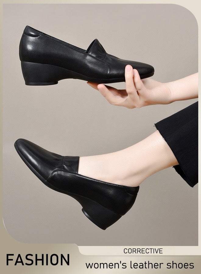 Corrective soft-soled leather women's shoes  - Image 1