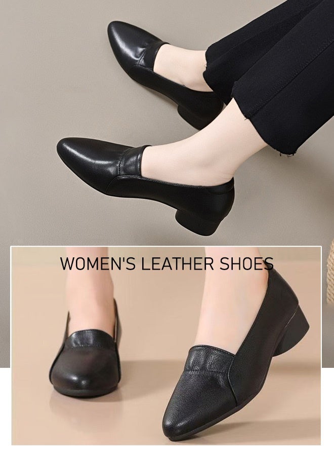 Corrective soft-soled leather women's shoes  - Image 4