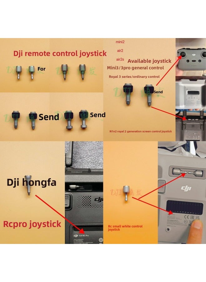 For DJI Dajiang Royal 3 Royal 2 Mini3Pro Air2/2s/3 RC PRO Remote Control Rocker Thumb Operation-Color:Mini Joystick 1-Specifications:For DJI "be Sure To Purchase According To The Model"