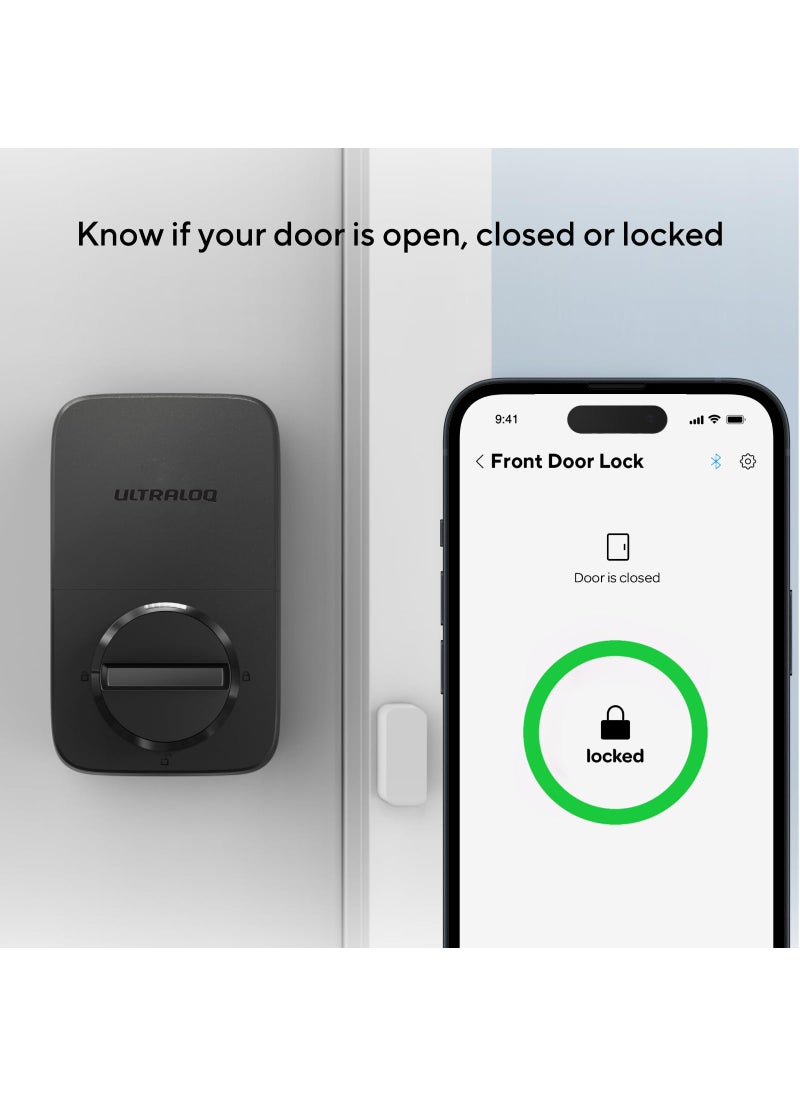 ULTRALOQ World's First Z-Wave Smart Lock with Fingerprint ID, Z-Wave Door Lock, Works with Z-Wave Plus, Home Assistant, Compatible with SmartThings, Hubitat etc, WiFi Bridge Included, U-BOLT-PRO-ZWAVE