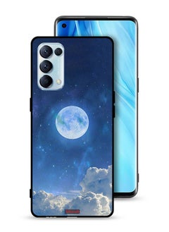 Tolwak Oppo Reno5 Pro 5G Protective Case Cover Moon Clouds  - Image 1