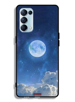Tolwak Oppo Reno5 Pro 5G Protective Case Cover Moon Clouds  - Image 2