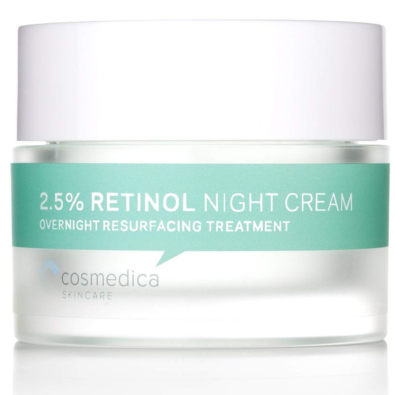 Cosmedica Skincare Retinol Night Cream - Daily Moisturizing Facial Lotion Night Cream. The best Retinol Cream with Vit A and Hyaluronic Acid to target skin concerns from Acne to Wrinkles (1.7oz) - Image 1