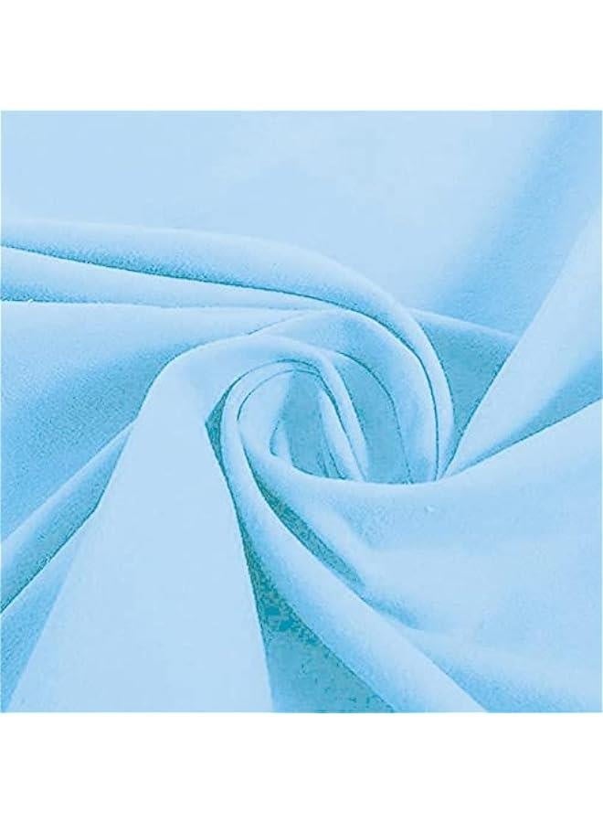 Chaise Lounge Pool Chair Cover Beach Towel Fitted Elastic Pocket Won't Slide (Sky Blue)  - Image 5