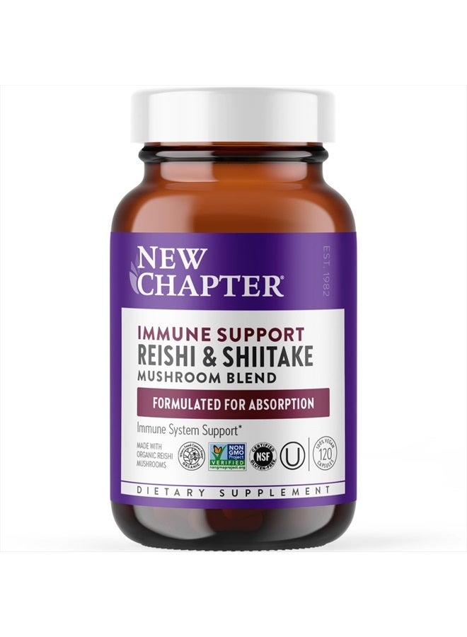 New Chapter Immune Support LifeShield Immune Support with Organic Reishi Mushroom Vegan + Non-GMO Ingredients - 120 Count (Pack of 1) - Image 1