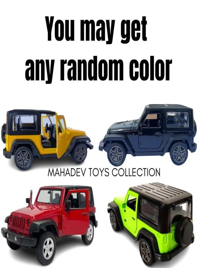 COLLEN ARRAY Thaar Toy car for Kids with openable Doors, Metal, Pull Back Action|You May get Any Random Color|Pack of 1|-5 - Image 2