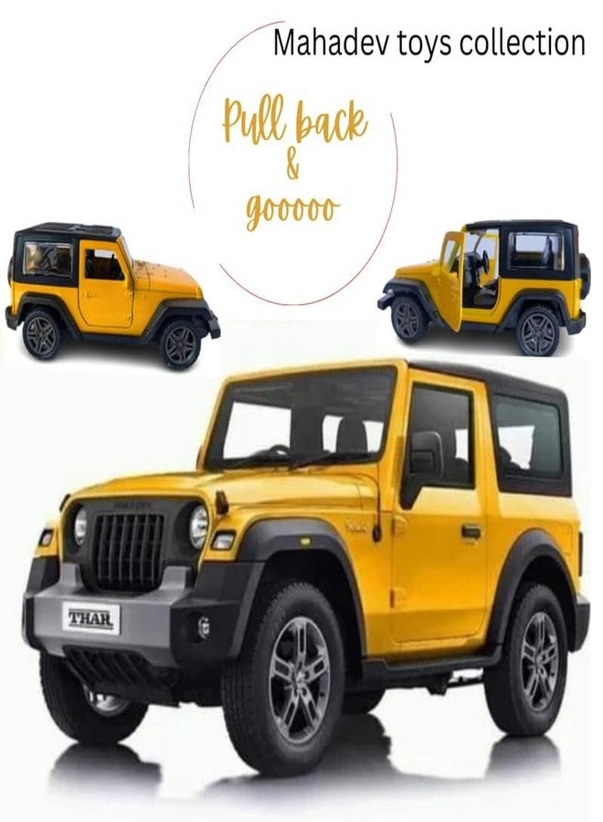 COLLEN ARRAY Thaar Toy car for Kids with openable Doors, Metal, Pull Back Action|You May get Any Random Color|Pack of 1|-5 - Image 3