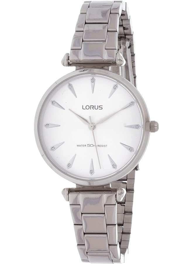 لوراس ساعة كوارتز تناظرية للنساء مع سوار من الفولاذ المقاوم للصدأ Rg245Px9 - Image 1