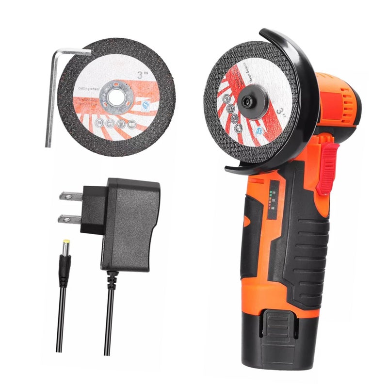 Cordless Mini Angle Grinder Compact Rechargeable Lightweight Power Tool for Home Projects - Image 2