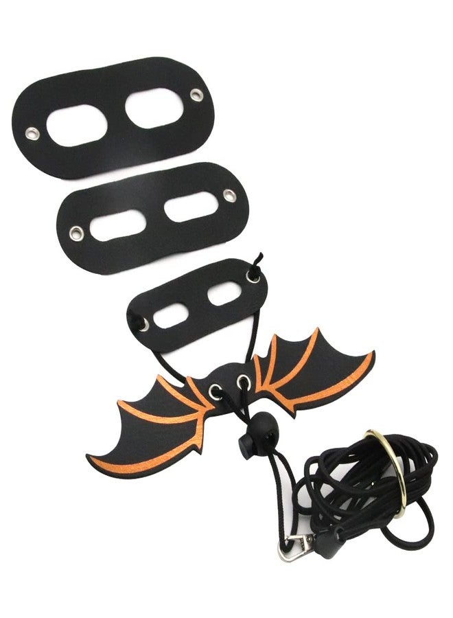 Abustle pig Adjustable Bearded Dragon Leash Harness,3 Size Pack Leather Wings Safty Walking Leash for Bearded Dragon Lizard Reptiles (Black) - Image 3
