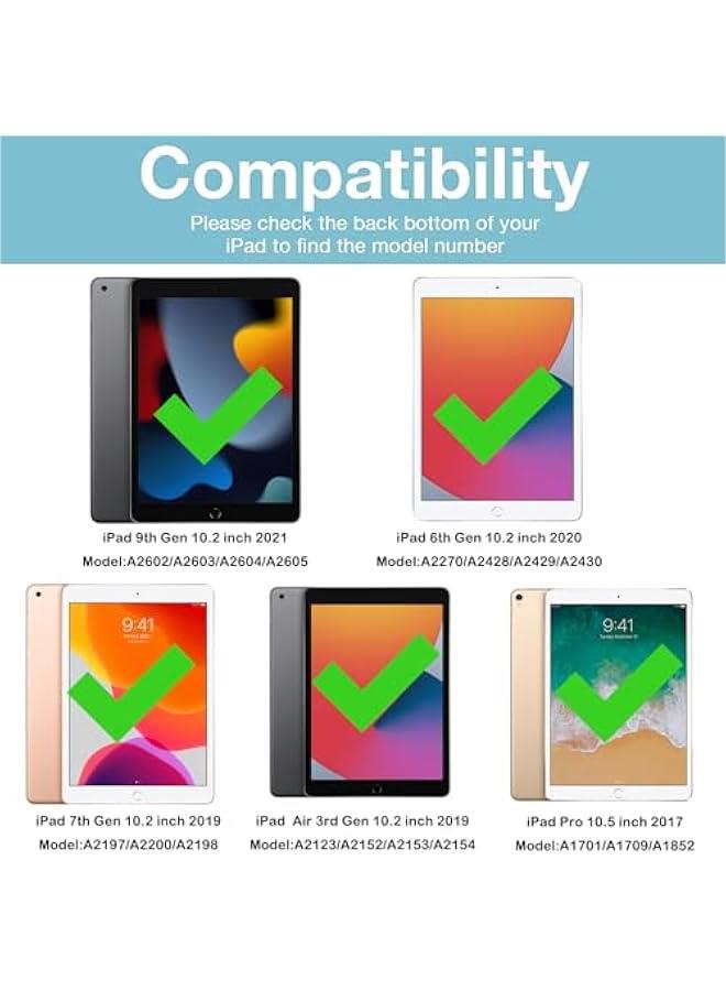 غطاء حماية الطفل متوافق مع آي باد 9 / 8 / 7 جيل 10.2 بوصة 2021 / 2020 / 2019 / آي باد الهواء 10.5 ( الجيل الثالث 2019 ) / باد برو 10.5 بوصة 2017 ، لطيف الكرتون غطاء حماية - Image 2