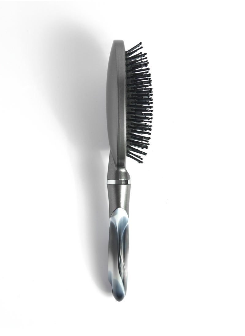 Glitters - Hair Brushes for Men Women, Hole Design Hair Blow Drying Styling Brush Curve Brush Barber Brush for Long, Thick, Thin, Curly Hair, Slicked-back Hair - Image 1