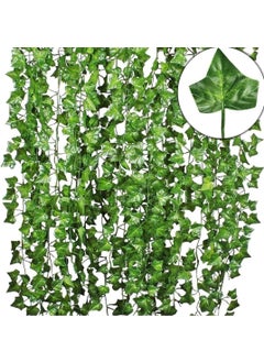 Decor Hacks DecorHacks Artificial Hanging Money Plant VinesGarlandBailCreeper for Decor of HomeBalconyOffice and Festivals etc Pack of 260LeavesGreen Creeper7ft 