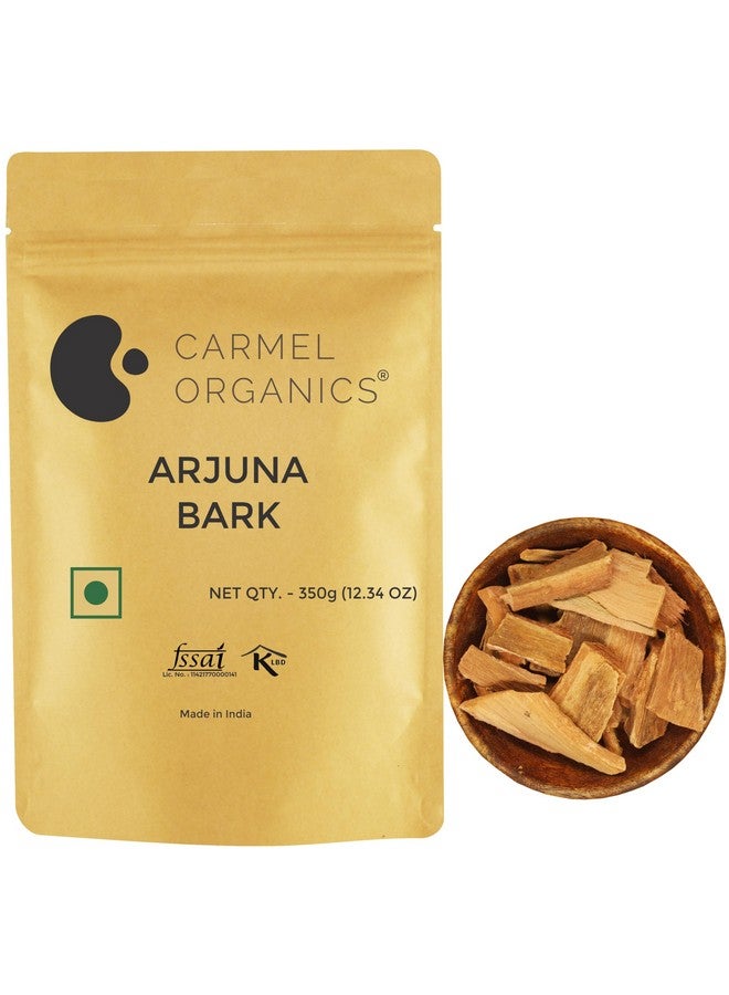 CARMEL ORGANICS CARMEL ORGANICS Arjuna Bark Whole 350 g (Pack of 1) | Supports Healthy Heart Functions | Natural | No Added Preservatives | Terminalia Arjuna | Non-GMO  - Image 1