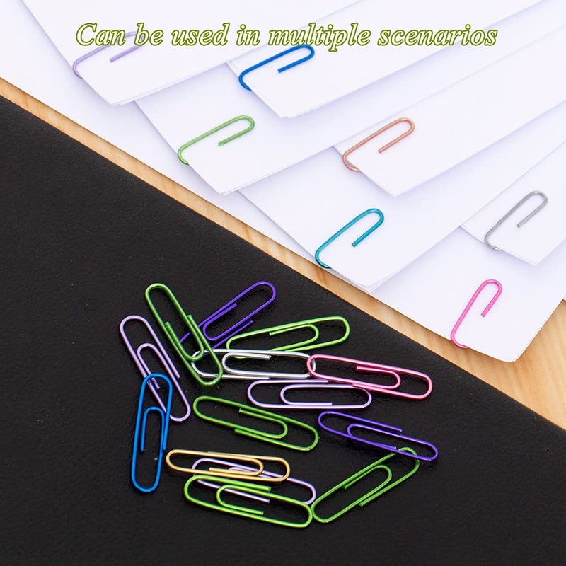 SOTMALTK Paper Clips, 240pcs Medium Size Colored, PaperClips Assorted Colors, Paper Clips for Paperwork Office School and Personal Use - Image 5