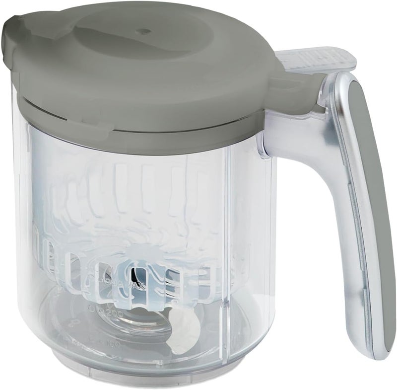 EVLA'S Replacement Stirring Cup & Blade with Steaming Basket for EVLA'S Baby Food Maker - Gray - Image 1