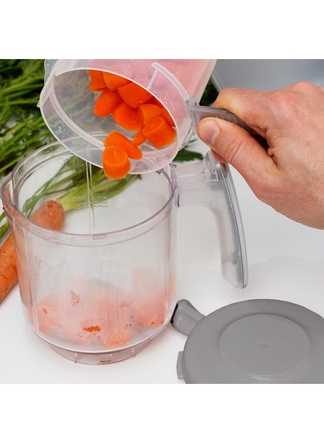 EVLA'S Replacement Stirring Cup & Blade with Steaming Basket for EVLA'S Baby Food Maker - Gray - Image 5