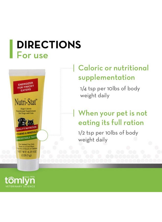 Tomlyn Nutri-Stat High-Calorie Nutritional Gel for Dogs & Cats, Helps Support a Healthy Appetite for Dogs & Cats, Providing Calories, Vitamins, & Minerals in a Tasty Malt Flavored Supplement, 2-Pack - pzsku/ZF4C70381D140582F68ACZ/45/_/1737031868/51009d8f-6c8e-4f3f-819d-d8d7e123ef03