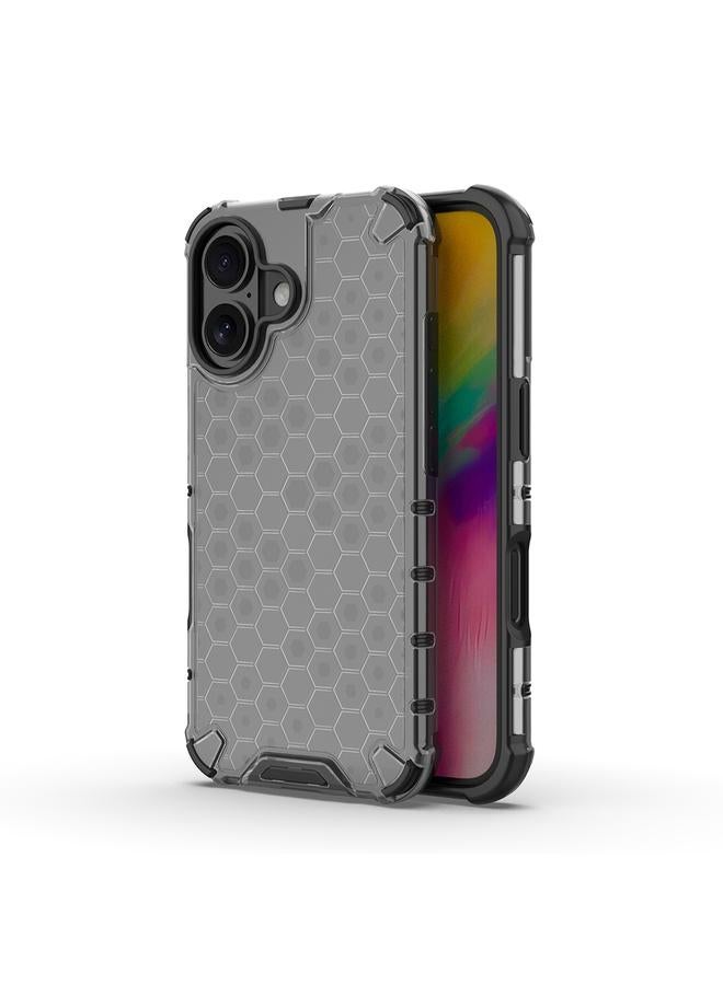 اس-توب جراب هاتف مقاوم للصدمات على شكل خلية نحل لهاتف iPhone 16 - Image 1