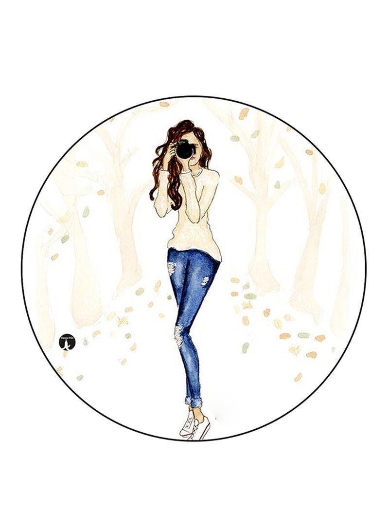 RKN Girl Printed Mouse Pad  Multicolour