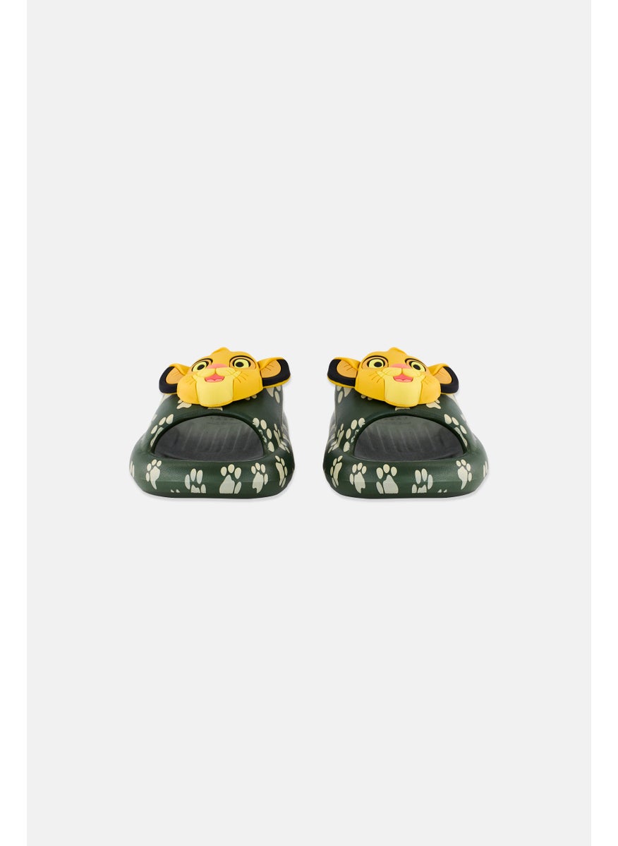 Disney Kids Boy Slip On Lion King Slides, Multicolor  - Image 3