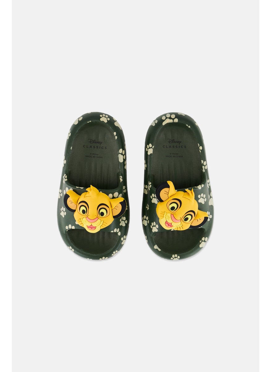 Disney Kids Boy Slip On Lion King Slides, Multicolor  - Image 2