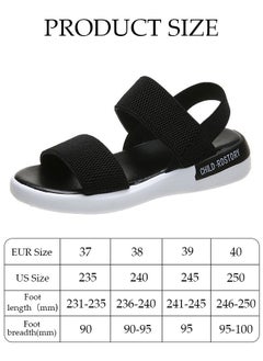 DUNISO Women's Sandals Thick Sole Slide Sandal Fashion Slip-on Sandal Low Heel Flat Sandals with Non-Slip Soles Soft Slippers Open Toe Summer Comfortable Shoe for Travel Work School Beach  - Image 2