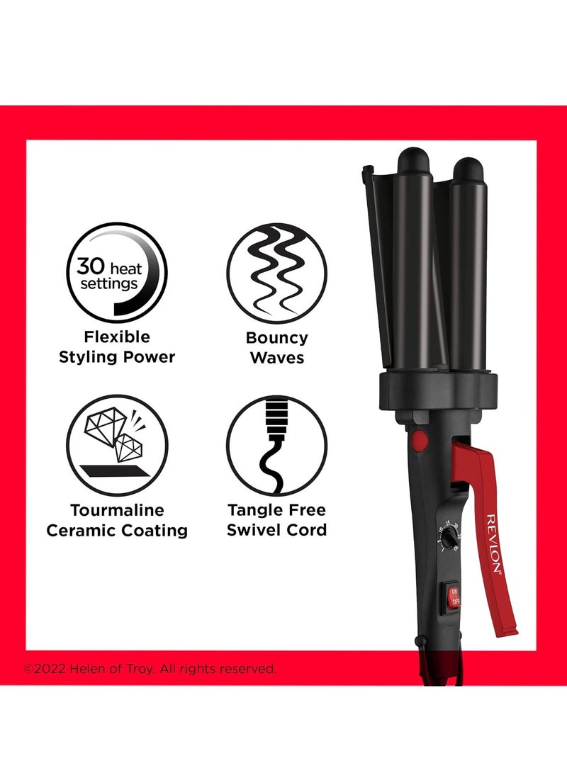 ريفلون مكواة فرد الشعر ويف ماستر جامبو لتصفيف الشعر بشكل أسرع مع 3 أسطوانات جامبو - Image 2