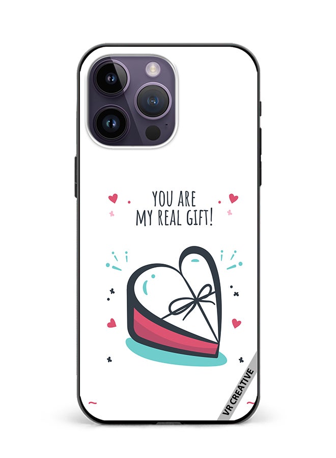 VR CREATIVE Protective Case Cover For Apple iPhone 15 Pro Max My Real Gift Design Multicolour - Image 1