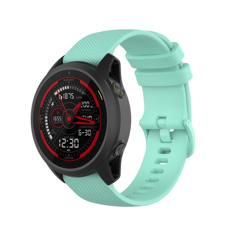 S-TOP For Garmin Forerunner 745 Small Grid Quick Release Watch Band with Screwdriver, Size: Free Size 22mm(Teal) - Image 2