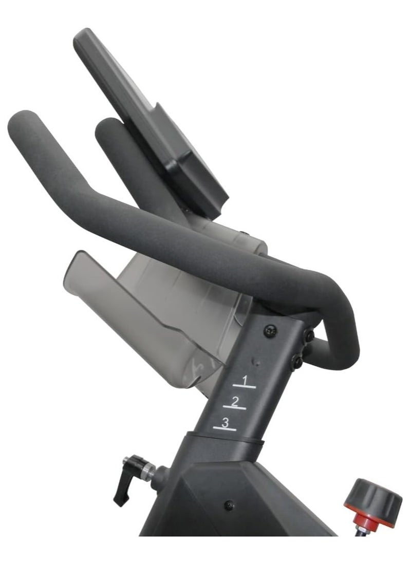 Magnetic stationary bike with a spinning wheel, weighing 13 kg, for indoor use with a maximum user weight of 150 kg, quiet fitness bike for cardio exercises with a comfortable seat, model 9302