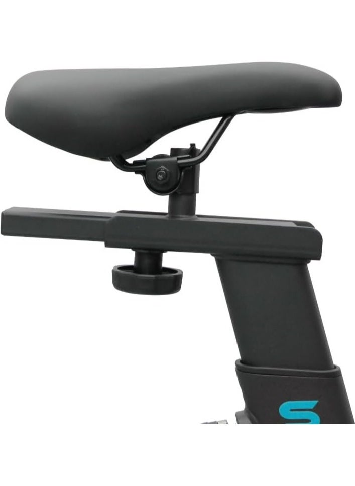 Magnetic stationary bike with a spinning wheel, weighing 13 kg, for indoor use with a maximum user weight of 150 kg, quiet fitness bike for cardio exercises with a comfortable seat, model 9302