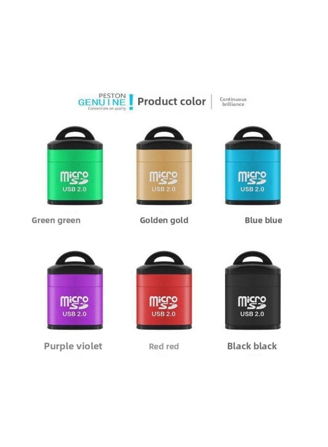 Mini Card Reader SD Card TF Card Memory Card High-speed Adapter Simple Digital Camera Universal Card Car 2.-Color:Card Reader Usb2.0 Alloy Model [blue]-Capacity:USB2.0  - Image 4