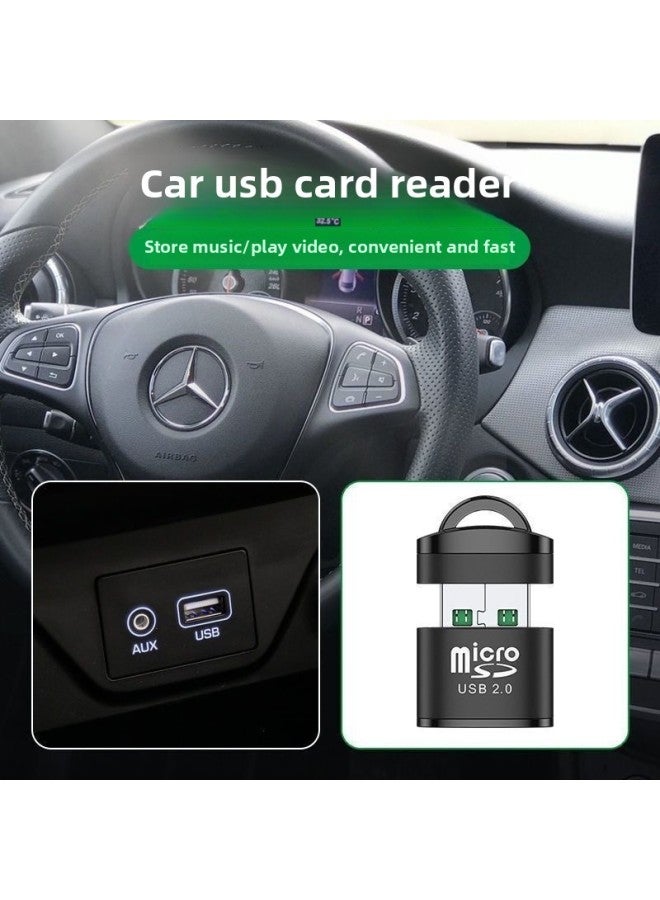 Mini Card Reader SD Card TF Card Memory Card High-speed Adapter Simple Digital Camera Universal Card Car 2.-Color:Card Reader Usb2.0 Alloy Model [blue]-Capacity:USB2.0  - Image 5