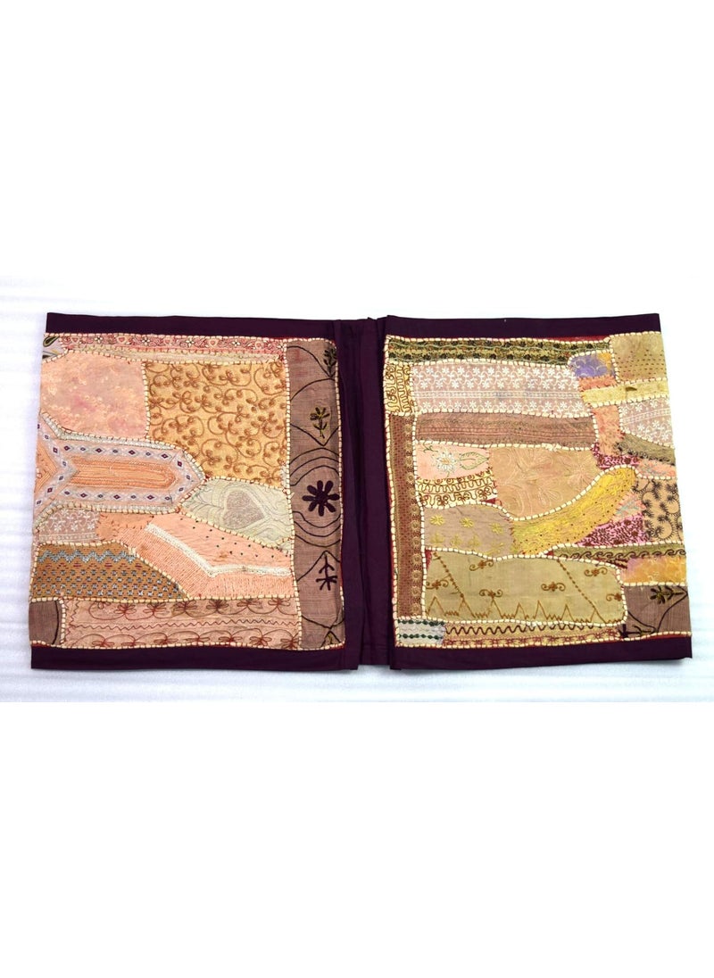 Global Art - Global Art Patchwork Old Style Beautiful Look Bed Runner/Table Runner Stunning Yoga Studio D�cor Cotton Hippie D�cor Runner Coffee Table Placemat - Image 1
